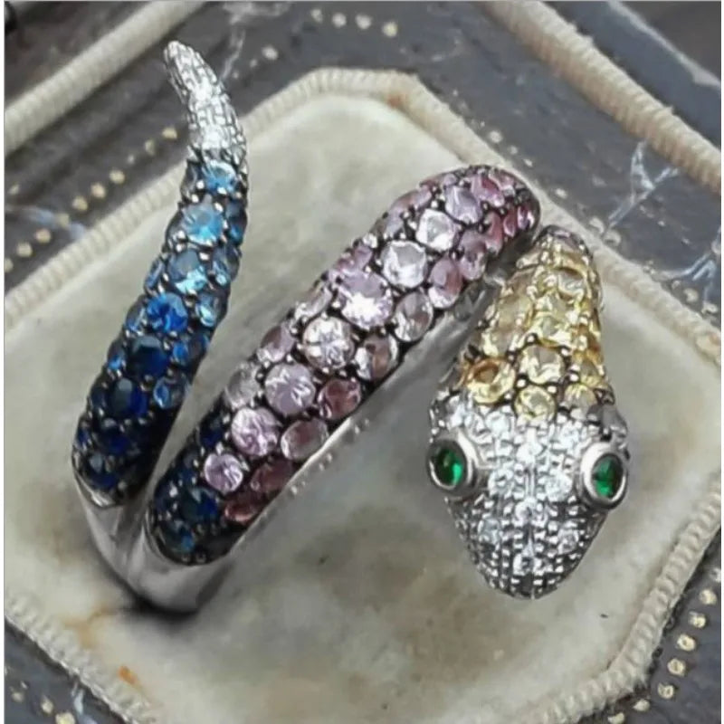 Ring – Snake Emerald Sparkle
