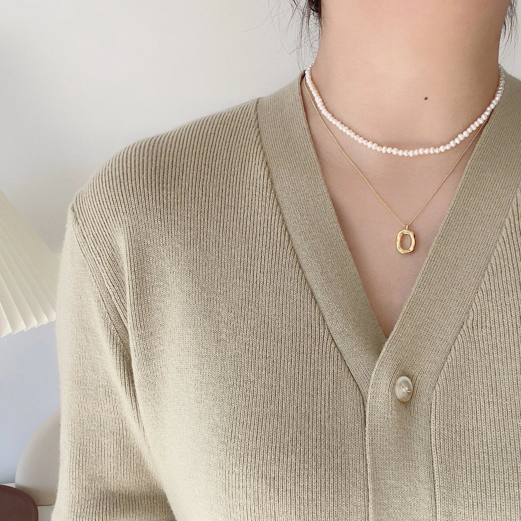 Pendant Necklace Refined Oval