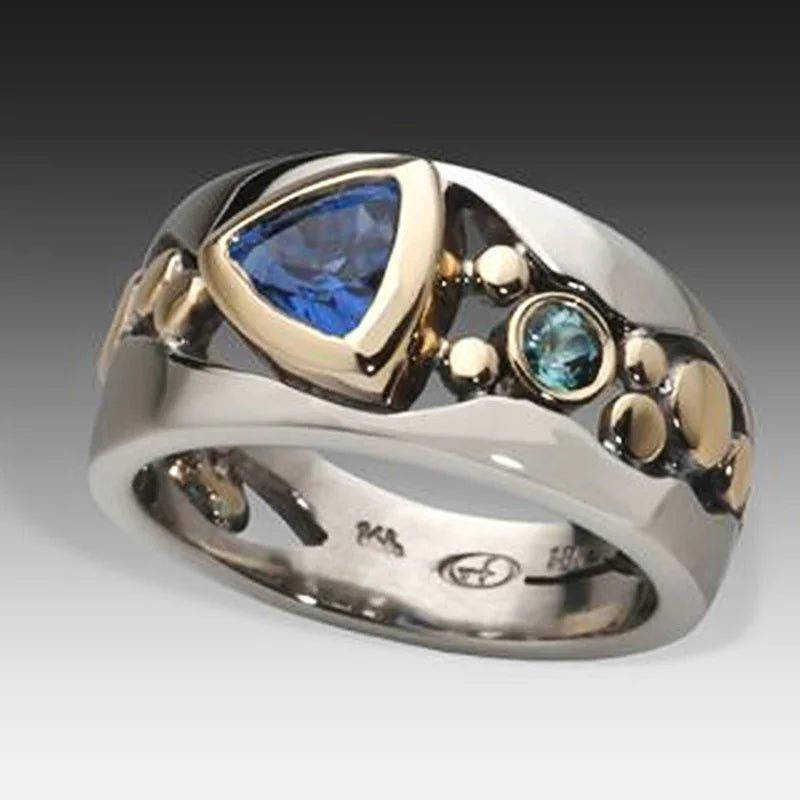 Celestial Sapphire Inlay Ring