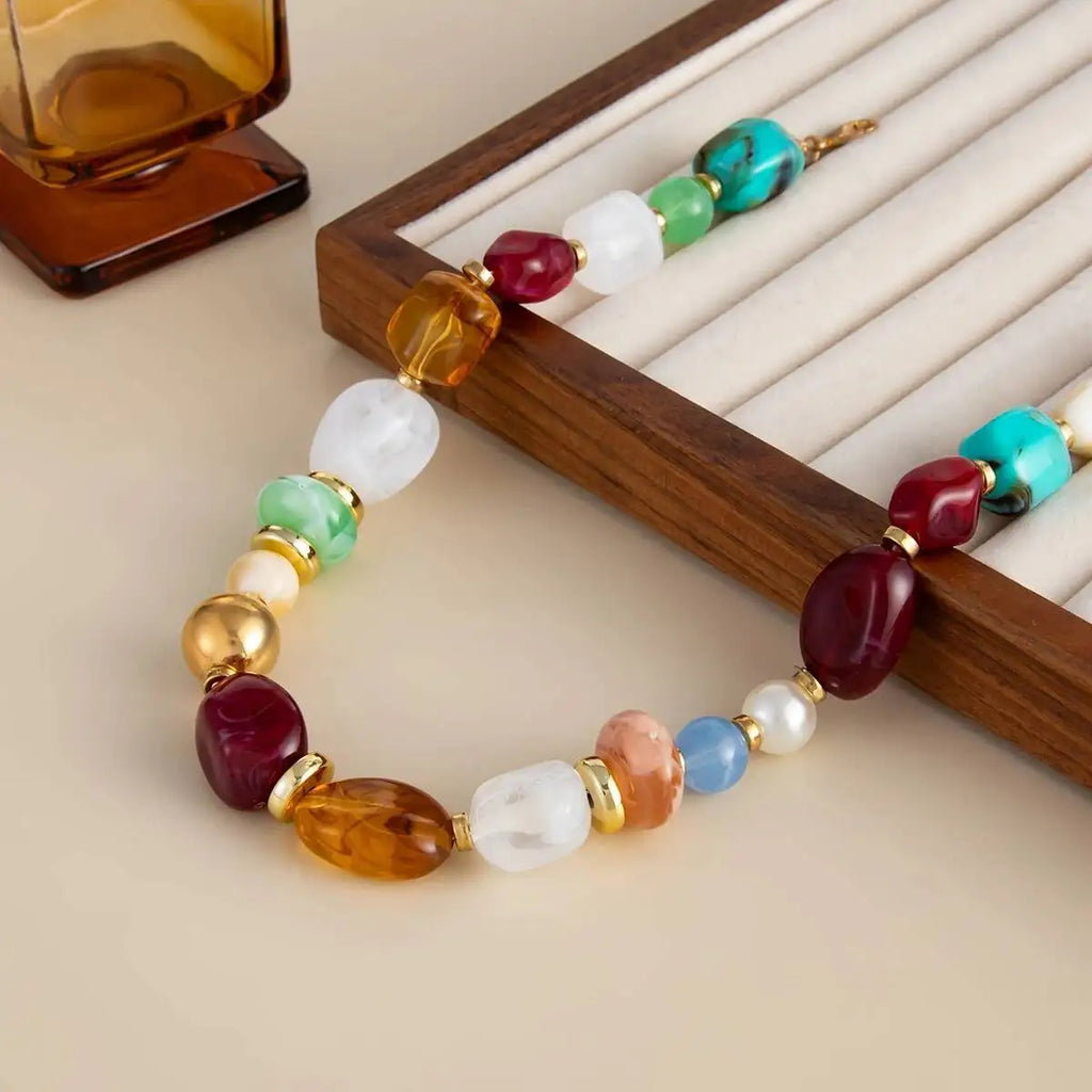 Boho Beaded Choker Necklace